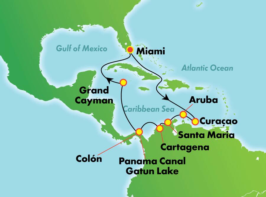 Canal de Panamá desde Miami, 11 días Canal de Panamá desde Miami, 11 días