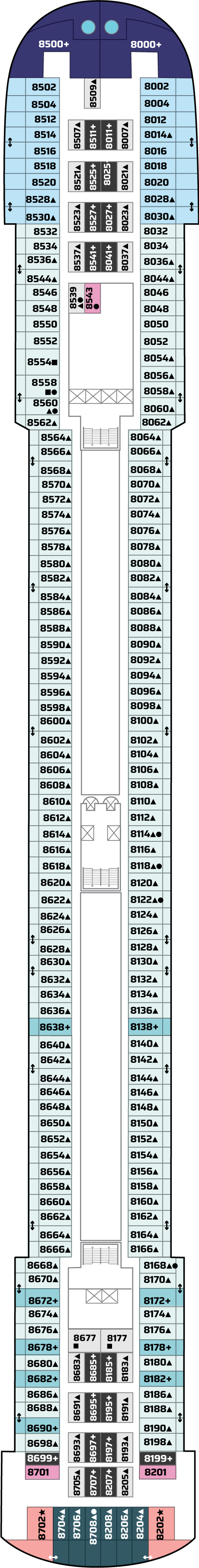 Plano de la cubierta