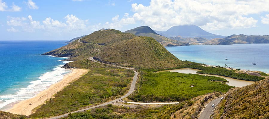 Viaja hasta bellísimas vistas en St. Kitts y Nieves