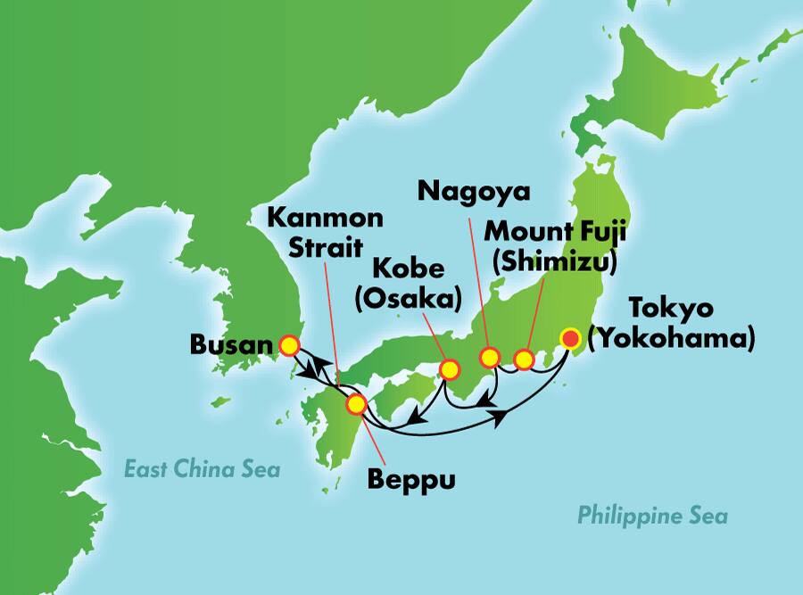 Asia: sitios destacados de Japón desde Tokio (Yokohama), 9 días Asia: sitios destacados de Japón desde Tokio (Yokohama), 9 días