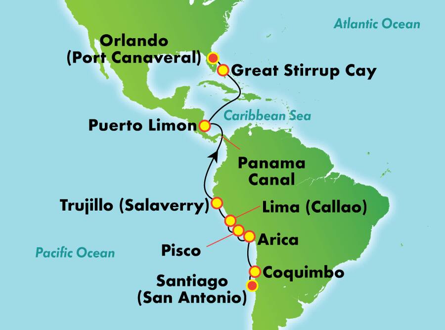 Explora América del Sur desde Santiago (San Antonio), 15 días Explora América del Sur desde Santiago (San Antonio), 15 días