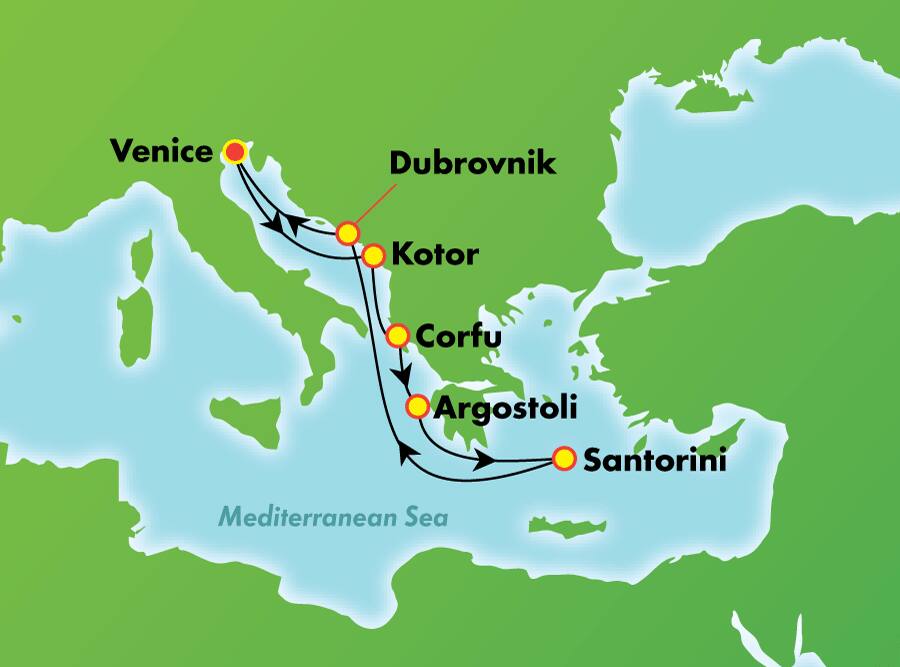 Islas griegas desde Venecia, 7 días Islas griegas desde Venecia, 7 días
