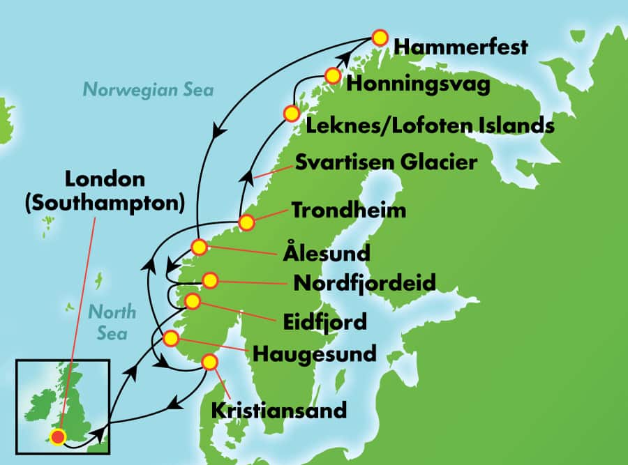 Noruega y el Ártico: solsticio de verano, 14 días Noruega y el Ártico: solsticio de verano, 14 días