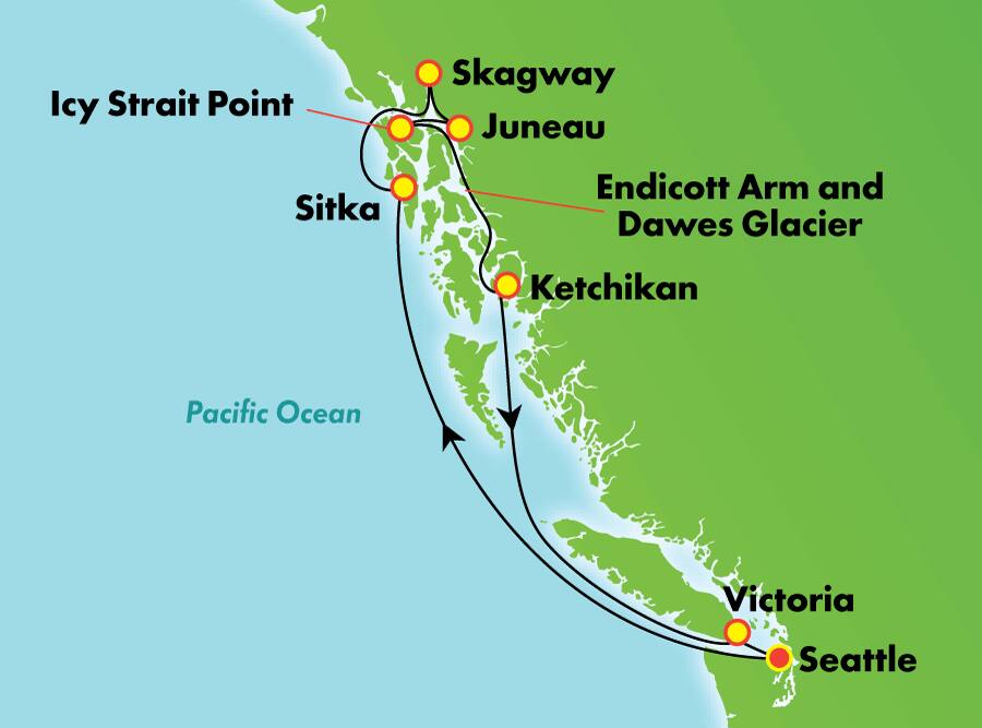 Atractivos de Alaska desde Seattle, 10 días Atractivos de Alaska desde Seattle, 10 días