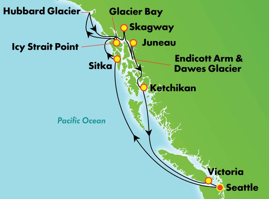 Lo mejor de Alaska: Pasaje por los glaciares desde Seattle, 11 días Lo mejor de Alaska: Pasaje por los glaciares desde Seattle, 11 días