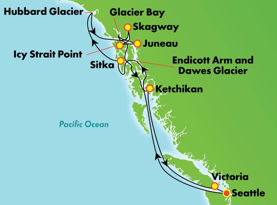 Lo mejor de Alaska: Pasaje por los glaciares desde Seattle, 11 días Lo mejor de Alaska: Pasaje por los glaciares desde Seattle, 11 días