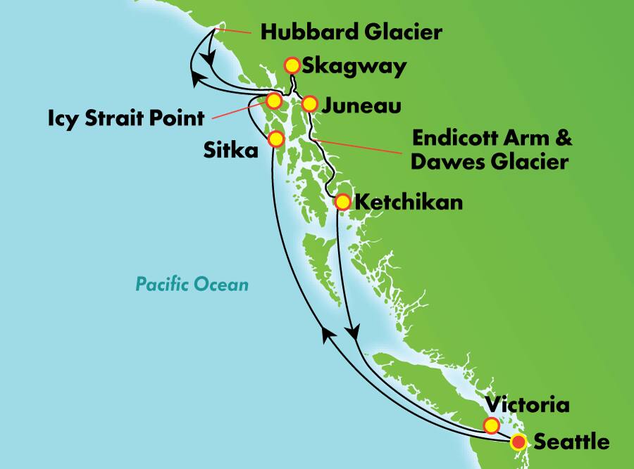 Lo mejor de Alaska: Pasaje por los glaciares desde Seattle, 11 días Lo mejor de Alaska: Pasaje por los glaciares desde Seattle, 11 días
