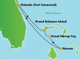 Bahamas desde Orlando (Puerto Cañaveral), 4 días Bahamas desde Orlando (Puerto Cañaveral), 4 días