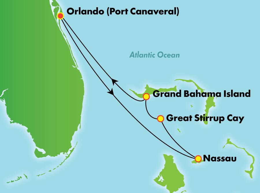 Bahamas desde Orlando (Puerto Cañaveral), 4 días: bar abierto gratis Bahamas desde Orlando (Puerto Cañaveral), 4 días: bar abierto gratis