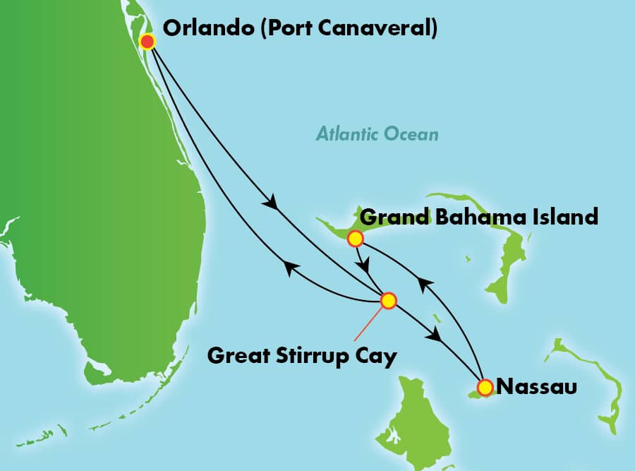Bahamas desde Orlando (Puerto Cañaveral), 5 días Bahamas desde Orlando (Puerto Cañaveral), 5 días