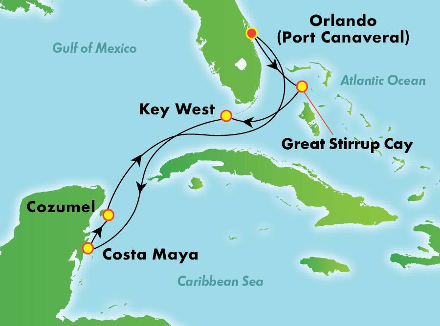 Bahamas desde Orlando (Puerto Cañaveral), 7 días Bahamas desde Orlando (Puerto Cañaveral), 7 días
