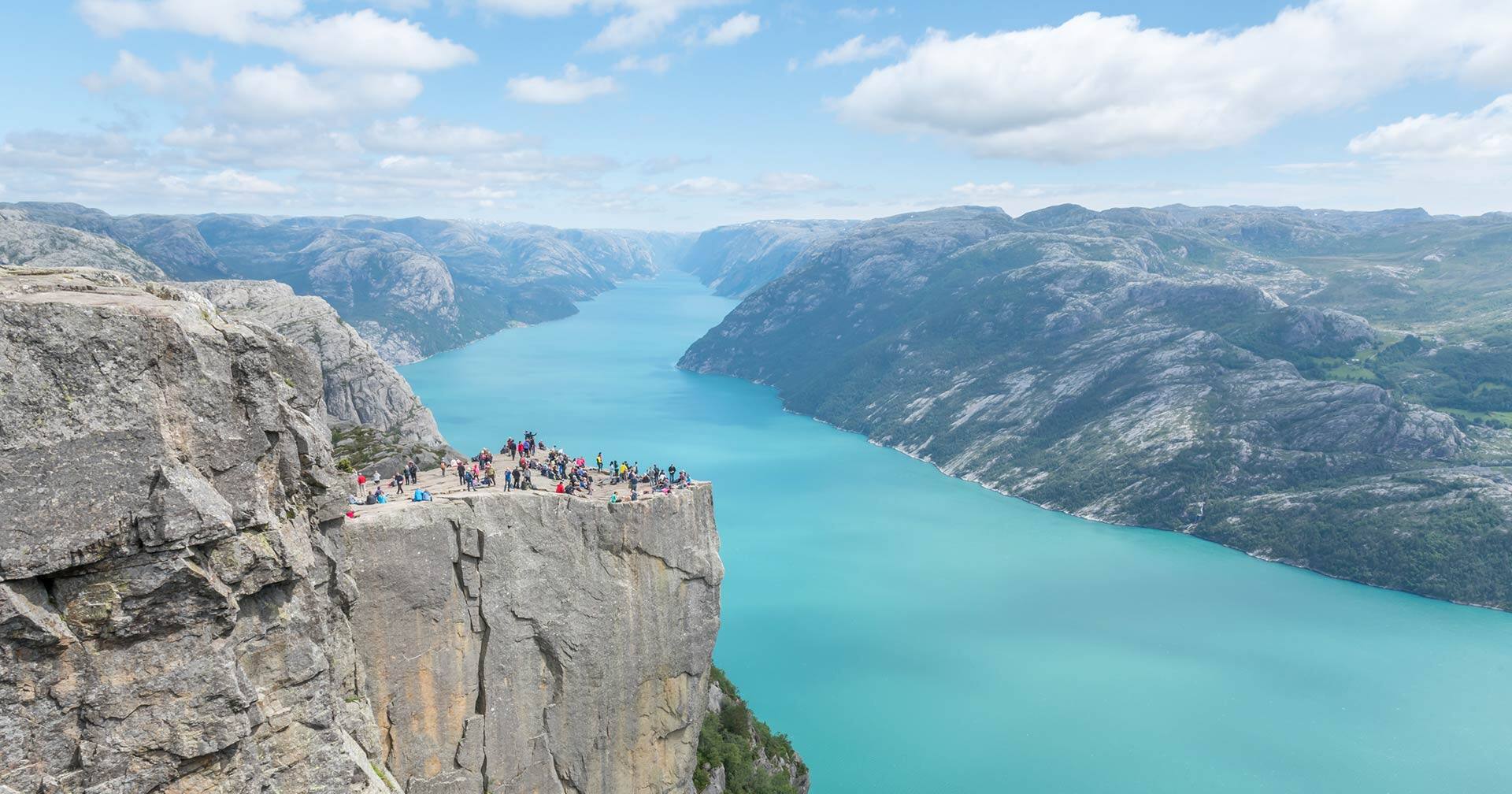 Lysefjord en barco
