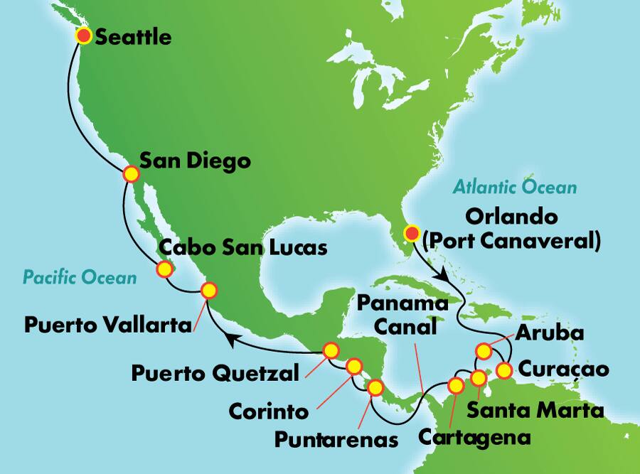 Canal de Panamá desde Orlando, 20 días Canal de Panamá desde Orlando, 20 días