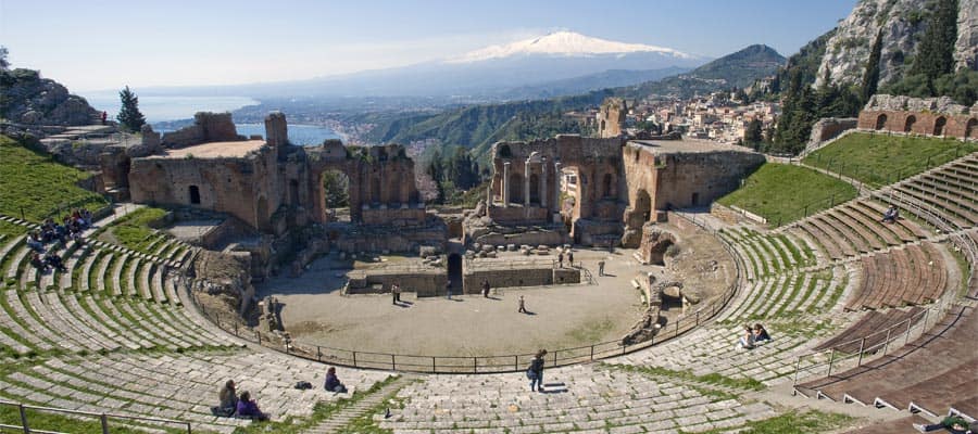 Teatro de Taormina en cruceros a Taormina