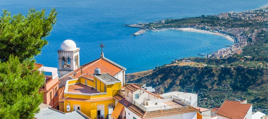 Mar Mediterráneo en tu crucero a Taormina