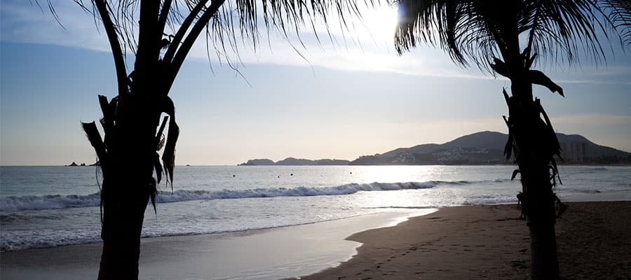 Playas hermosas en un crucero por la Riviera Mexicana