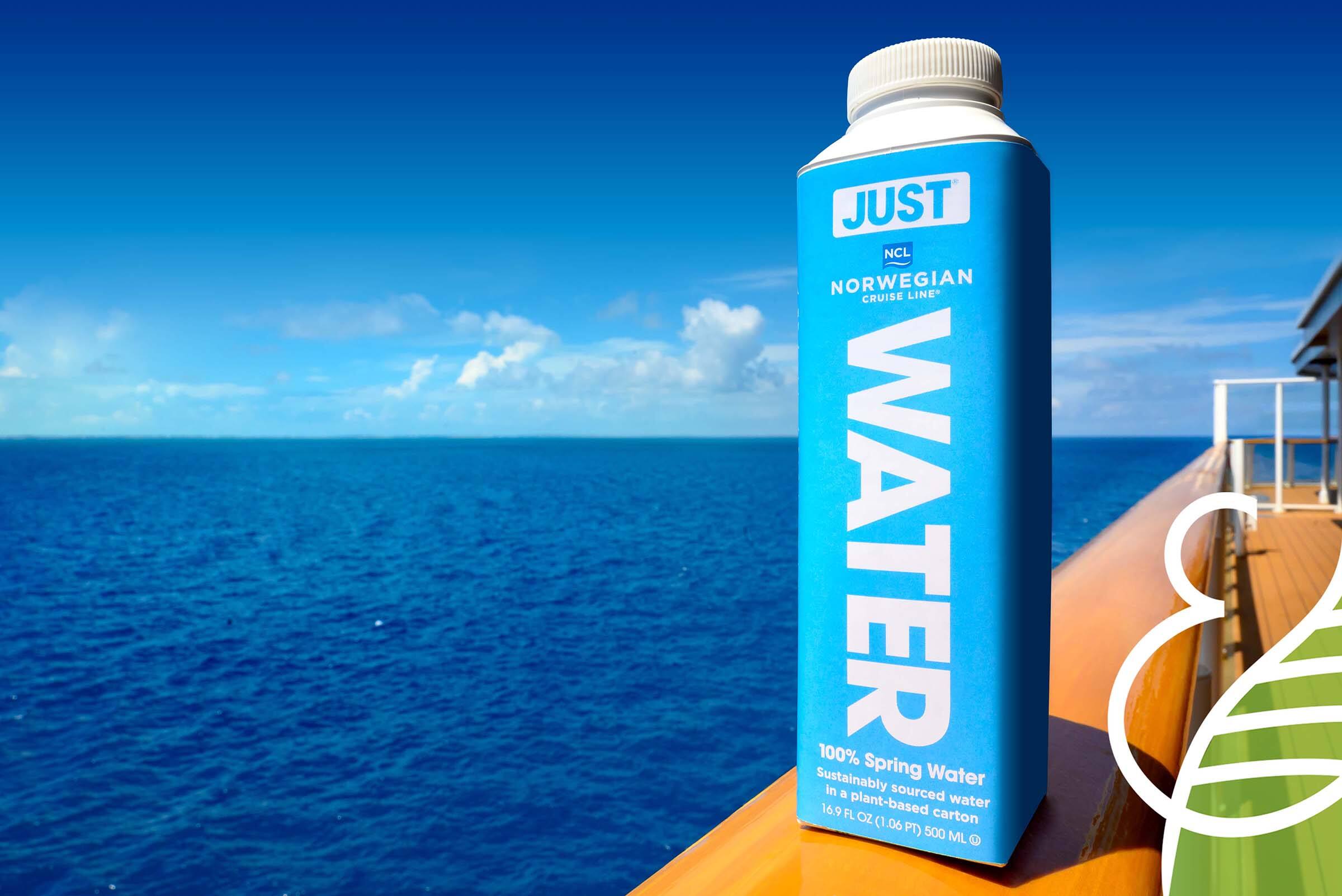 Norwegian Cruise Line has replaced all single-use plastic beverage bottles acros
