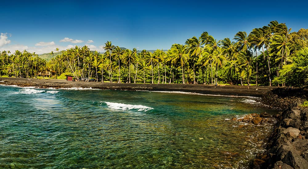 Crucero en Hawái, playa de Panalu'u Playa de Panalu'u