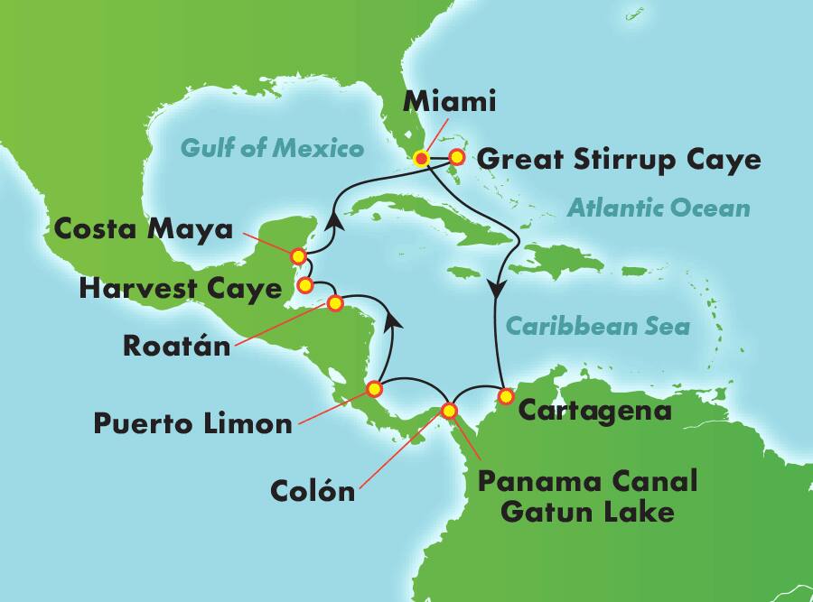 Canal de Panamá desde Miami, 12 días Canal de Panamá desde Miami, 12 días
